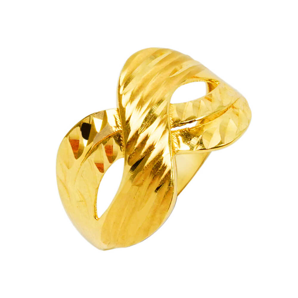 14 Ayar 8'li Taşsız Altın Yüzük - 1