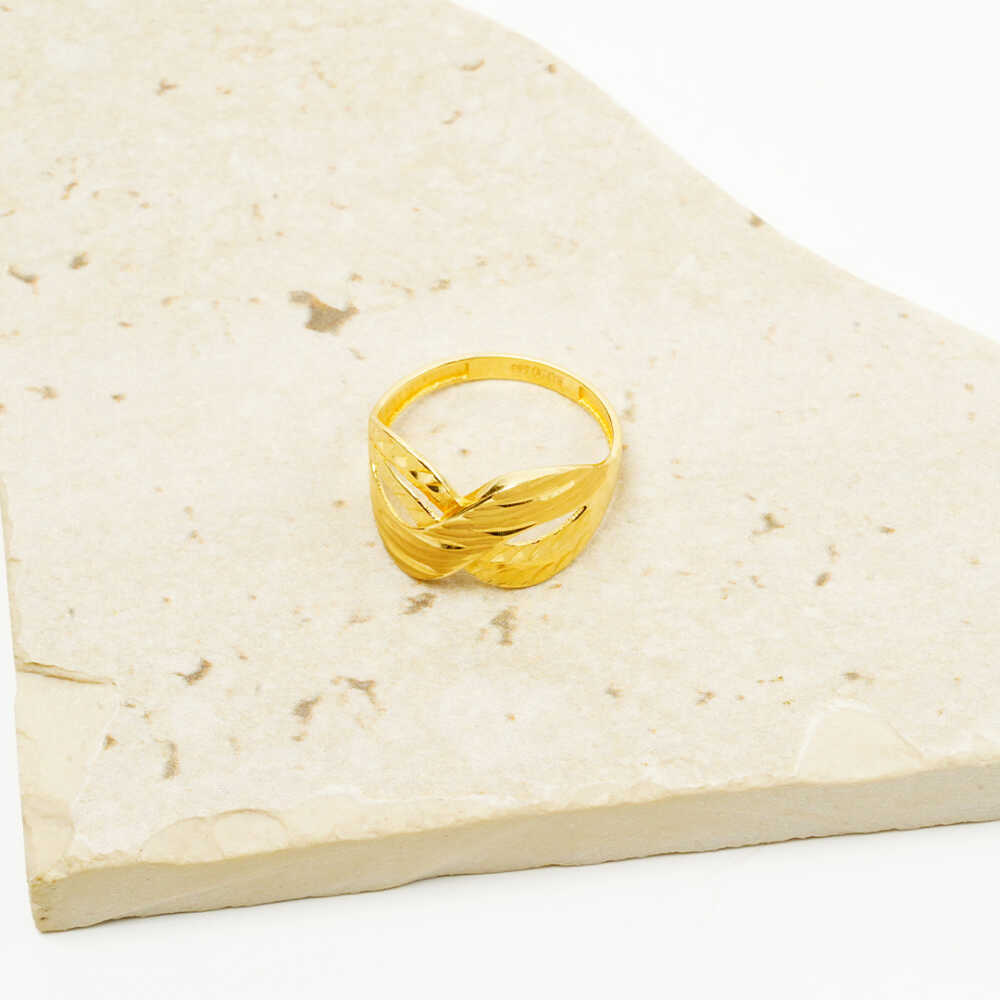 14 Ayar 8'li Taşsız Altın Yüzük - 3