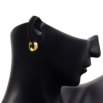 14 Ayar Çapraz Şeritli Altın Halka Küpe - RÜYA KUYUMCULUK (1)