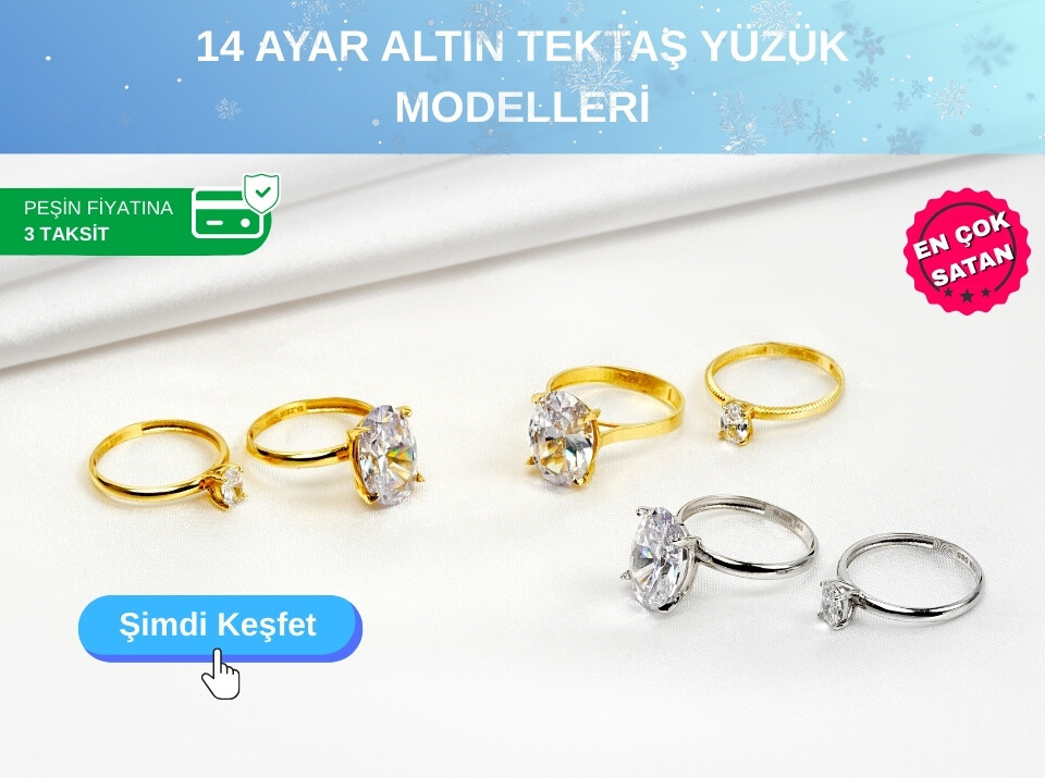 Oval Taşlı Tektaş