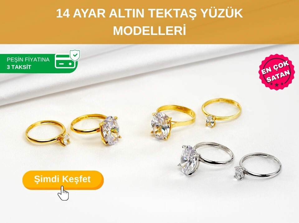 Oval Taşlı Tektaş