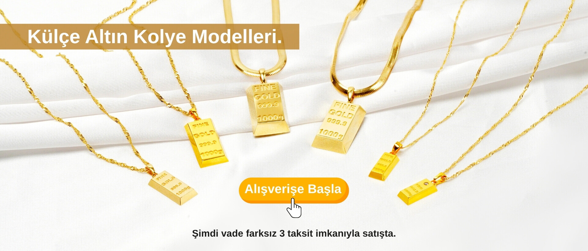 Külçe Altın Kolye