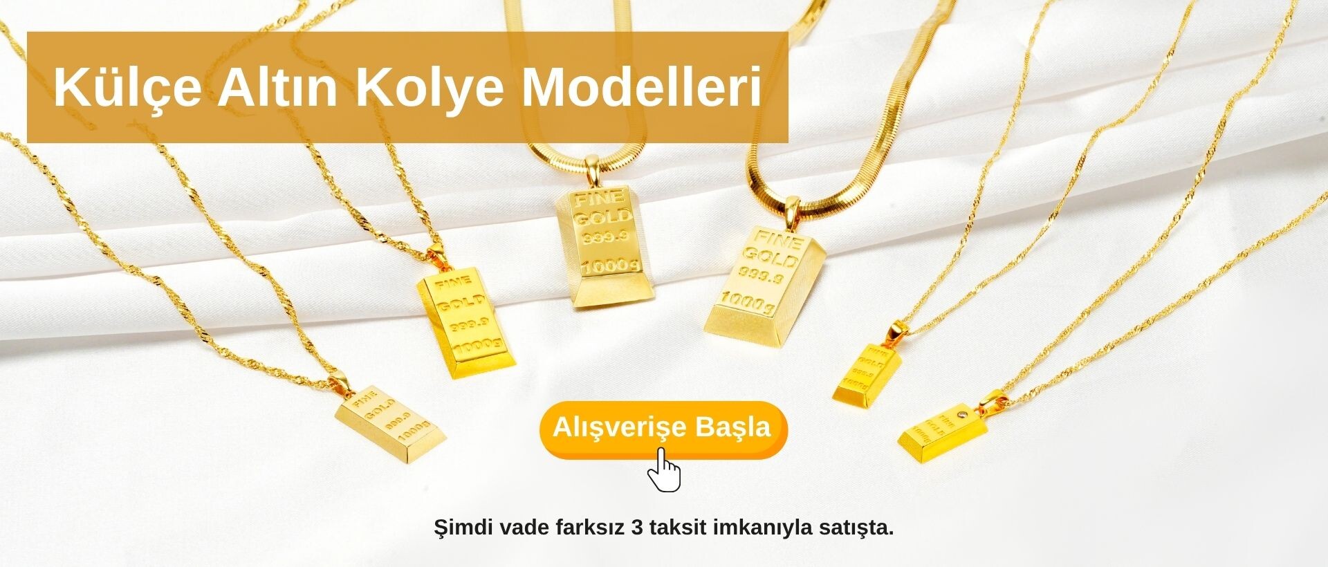Külçe Altın Kolye
